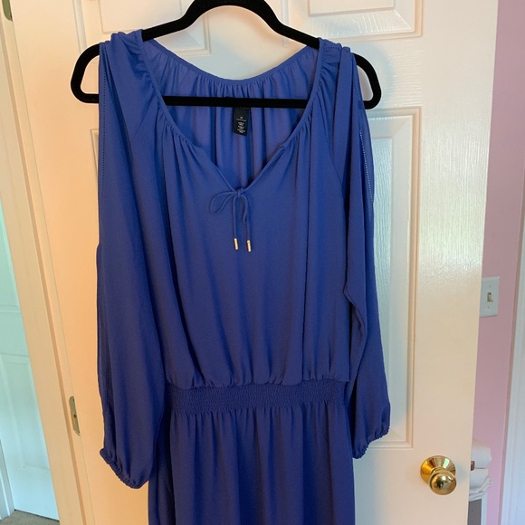 White House Black Market Dresses & Skirts - Periwinkle White House Black Market Long Sleeve